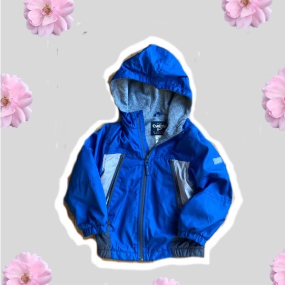Oshkosh B’gosh fleece lined rain jacket 4T - Picture 2 of 13
